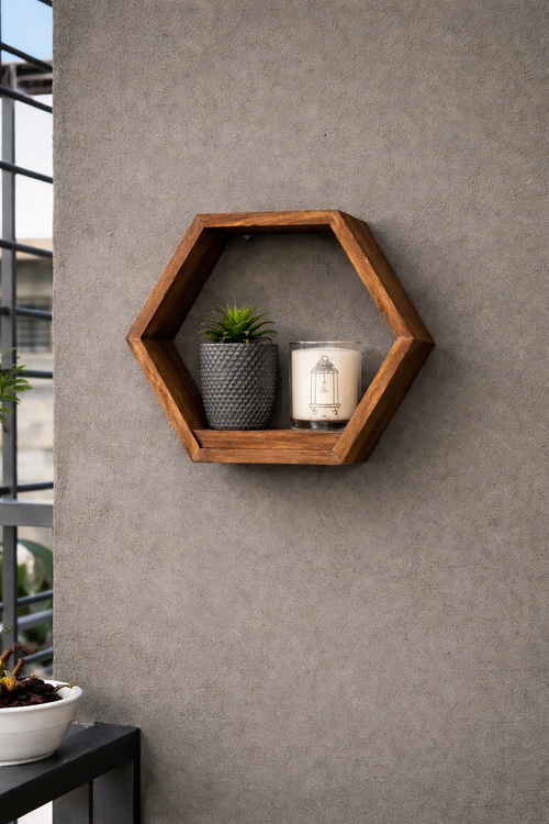 Hexagonal Decorativo de Madera